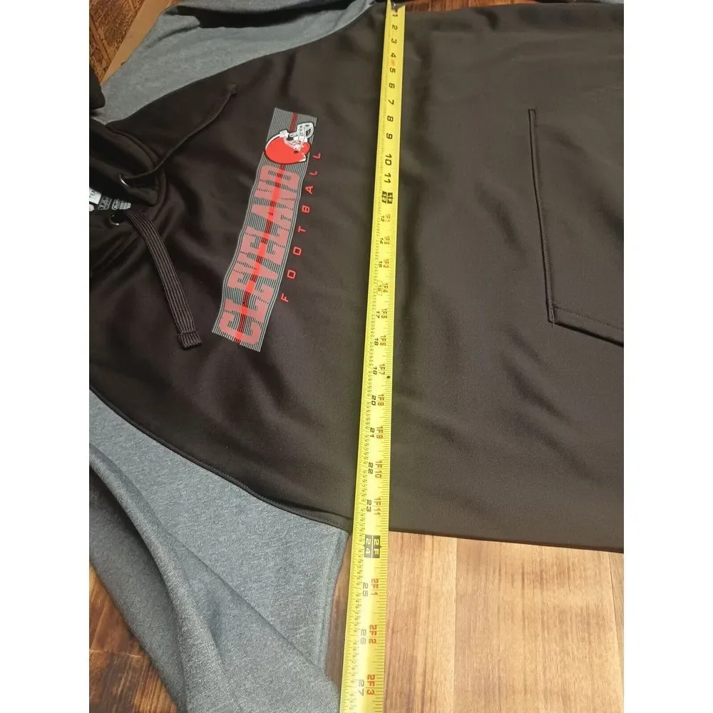Cleveland Brown's Sweatshirt Mens XL Team Apparel‎ NFL Hoodie Dawg Land Muni
